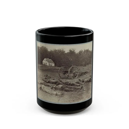 Bodies Of Confederate Artillerymen Near Dunker Church (U.S. Civil War) Black Coffee Mug 15oz - Go Mug Yourself