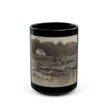 Bodies Of Confederate Artillerymen Near Dunker Church (U.S. Civil War) Black Coffee Mug 15oz - Go Mug Yourself