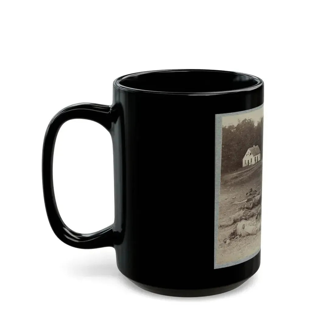 Bodies Of Confederate Artillerymen Near Dunker Church (U.S. Civil War) Black Coffee Mug - Go Mug Yourself