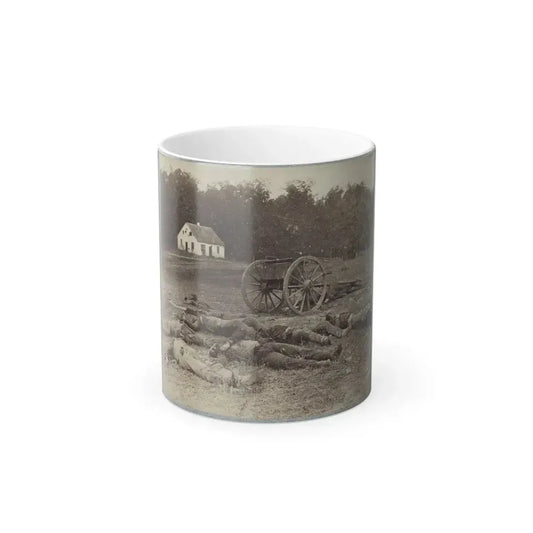 Bodies of Confederate Artillerymen Near Dunker Church (U.S. Civil War) Color Changing Coffee Mug 11oz Default Title 11oz - Go Mug Yourself