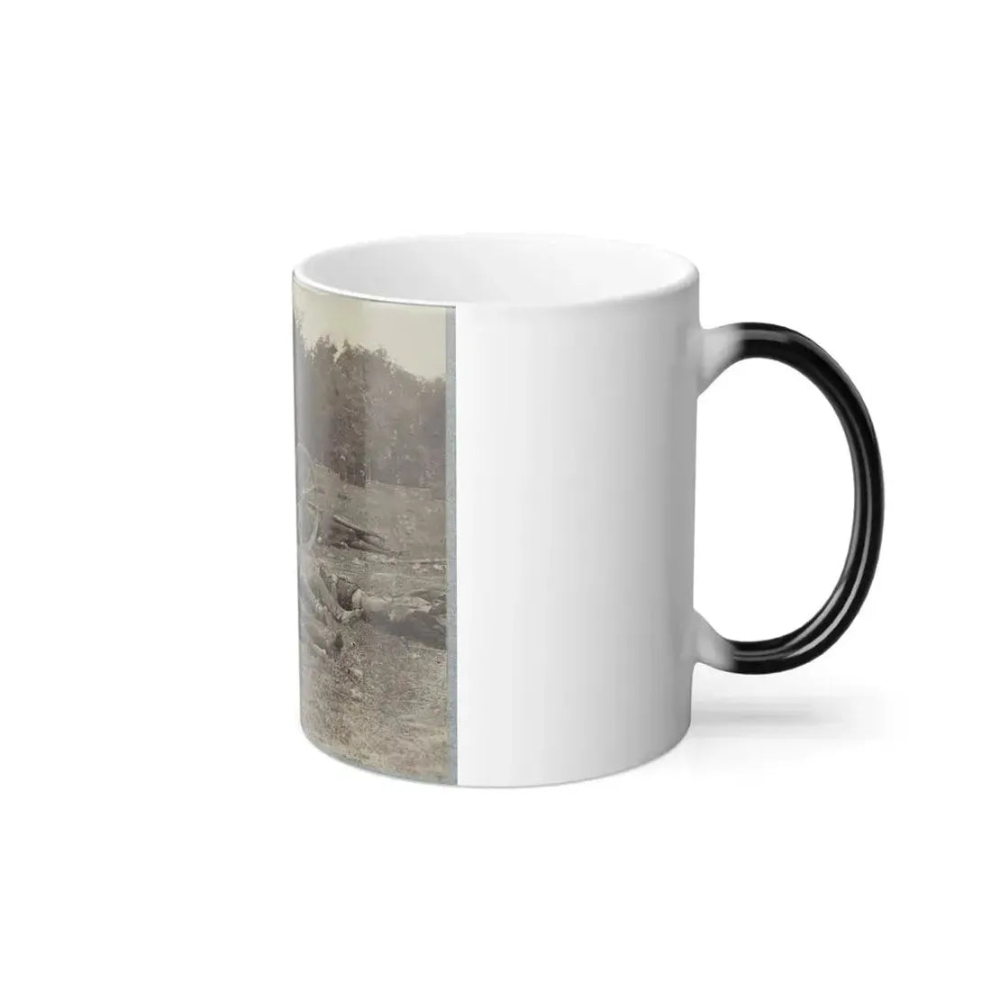 Bodies of Confederate Artillerymen Near Dunker Church (U.S. Civil War) Color Changing Coffee Mug 11oz - Go Mug Yourself