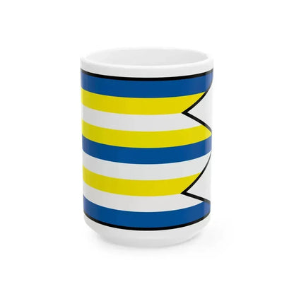 Bodovce Sabinov Flag (Slovakia) White Coffee Mug 15oz - Go Mug Yourself