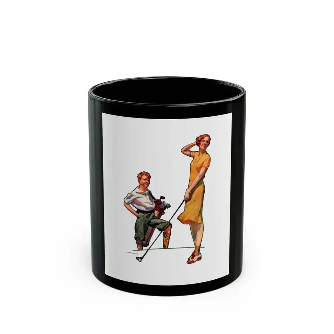 Body by Fisher ad, McCall's, September 1930 - Black Coffee Mug 11oz - Go Mug Yourself