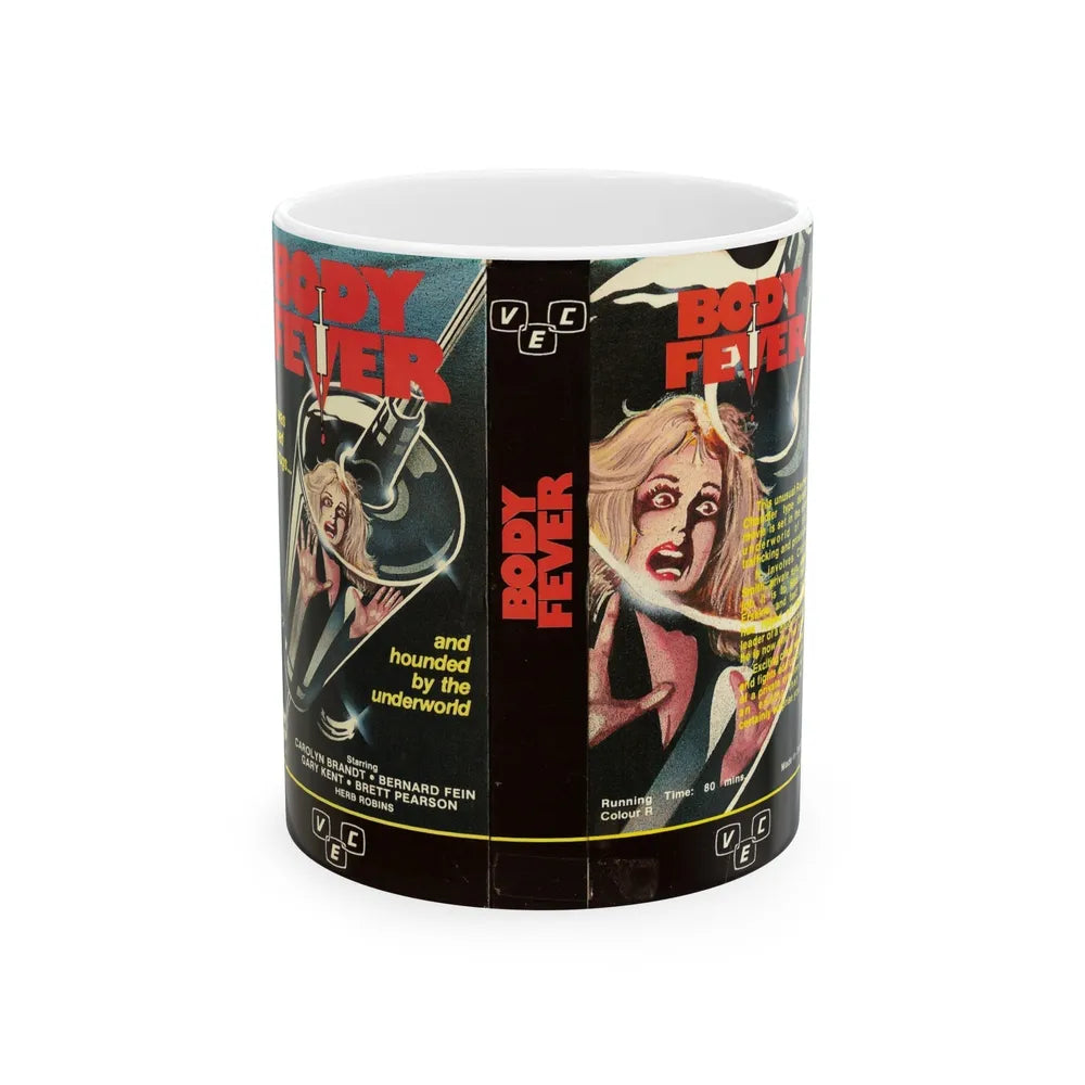 BODY FEVER (VHS COVER) - White Coffee Mug-11oz-Go Mug Yourself