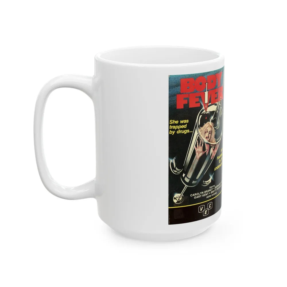 BODY FEVER (VHS COVER) - White Coffee Mug-Go Mug Yourself