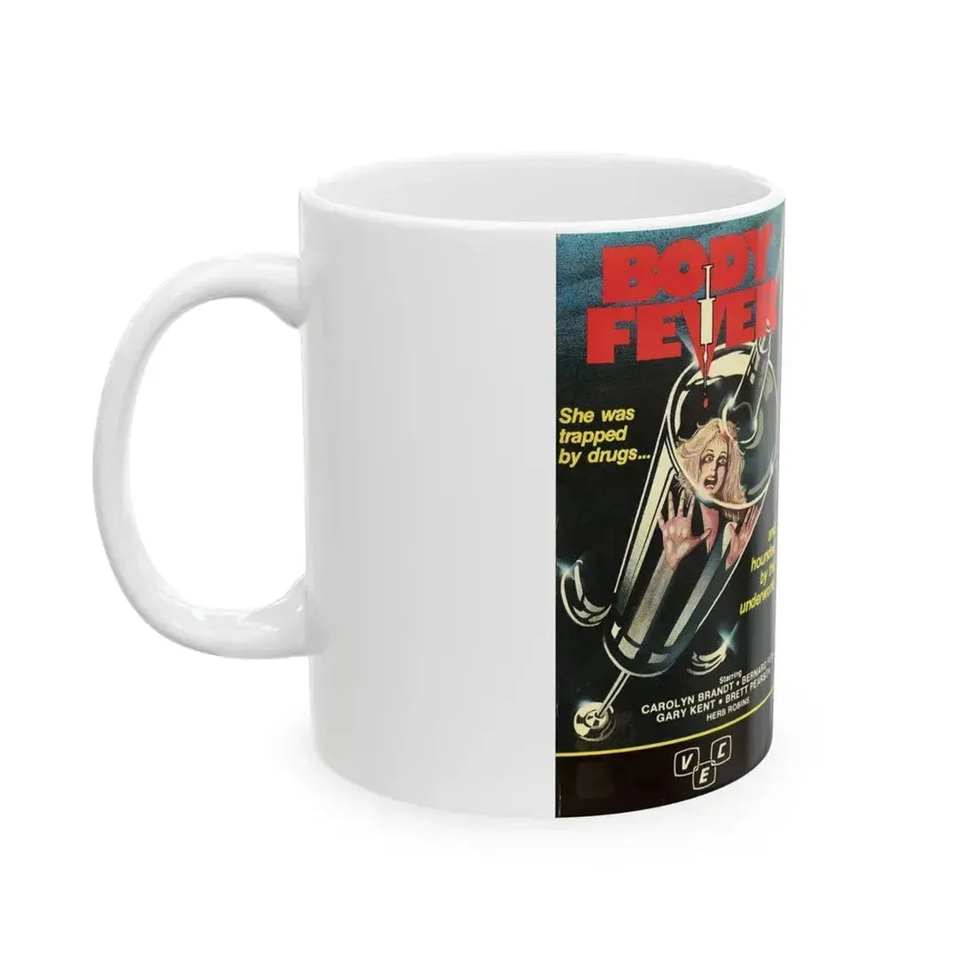 BODY FEVER (VHS COVER) - White Coffee Mug - Go Mug Yourself