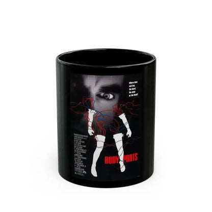 BODY PARTS 1991 Movie Poster - Black Coffee Mug 11oz - Go Mug Yourself