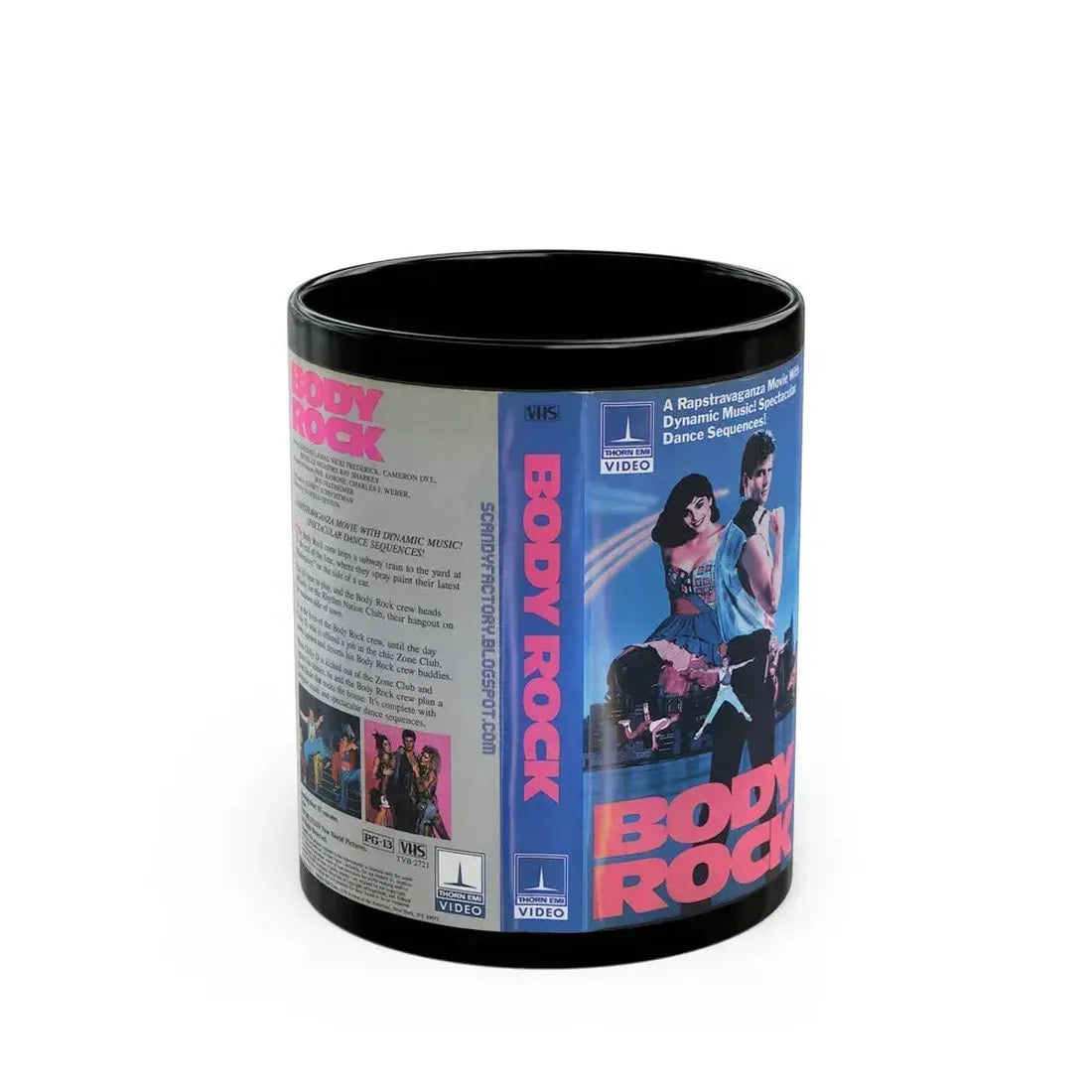 BODY ROCK (VHS COVER) - Black Coffee Mug 11oz - Go Mug Yourself