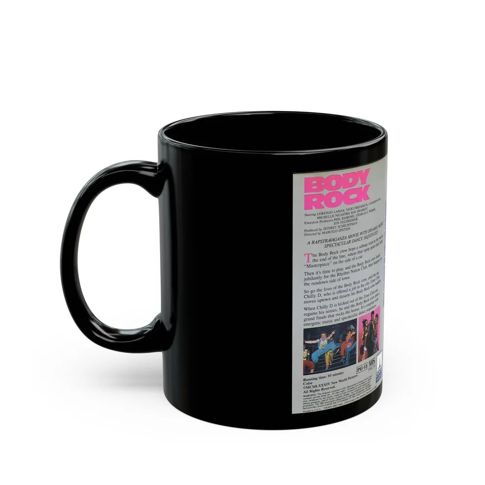 BODY ROCK (VHS COVER) - Black Coffee Mug-Go Mug Yourself