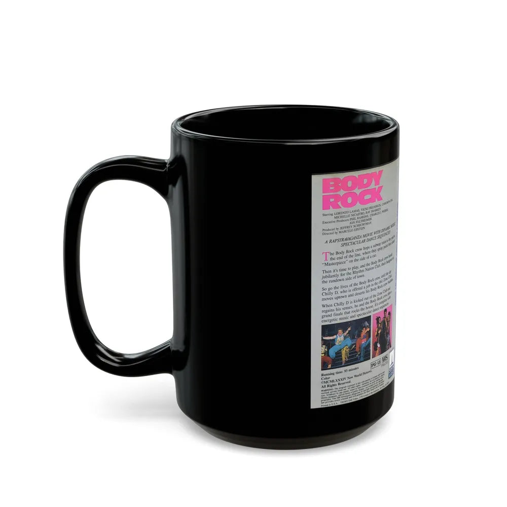 BODY ROCK (VHS COVER) - Black Coffee Mug-Go Mug Yourself