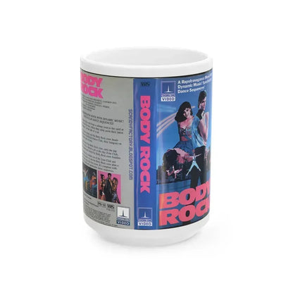 BODY ROCK (VHS COVER) - White Coffee Mug 15oz - Go Mug Yourself