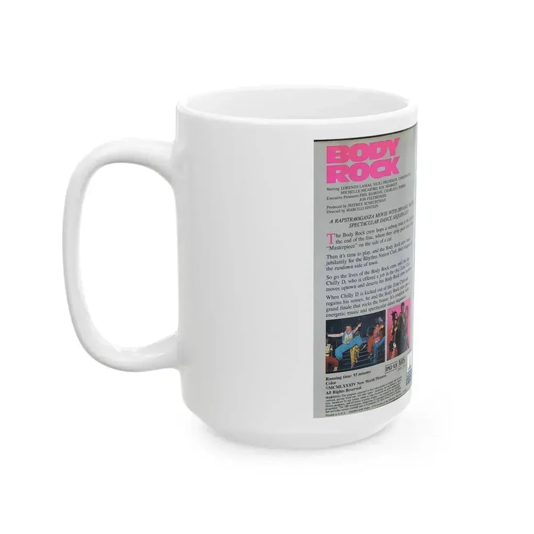 BODY ROCK (VHS COVER) - White Coffee Mug - Go Mug Yourself