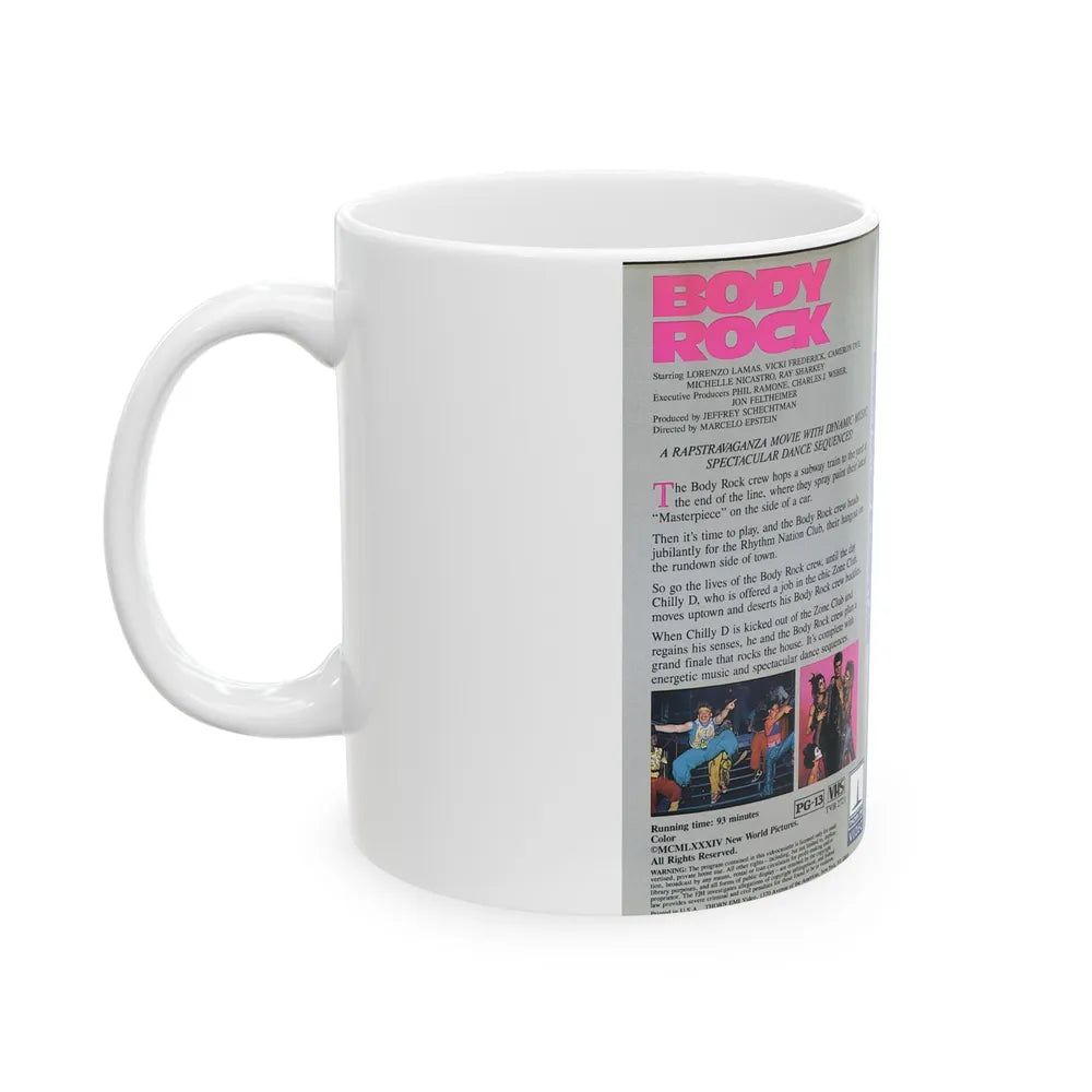 BODY ROCK (VHS COVER) - White Coffee Mug-Go Mug Yourself