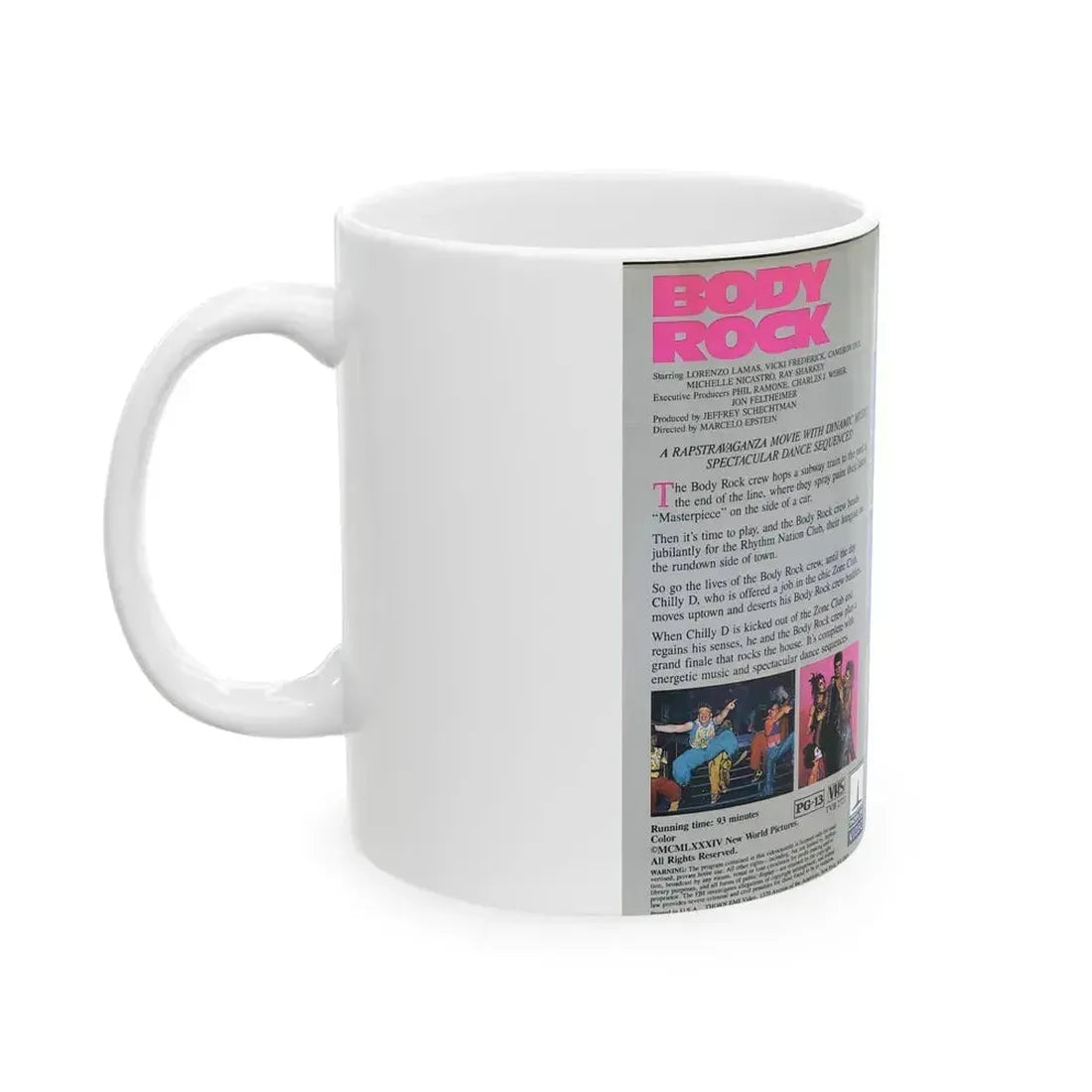 BODY ROCK (VHS COVER) - White Coffee Mug - Go Mug Yourself