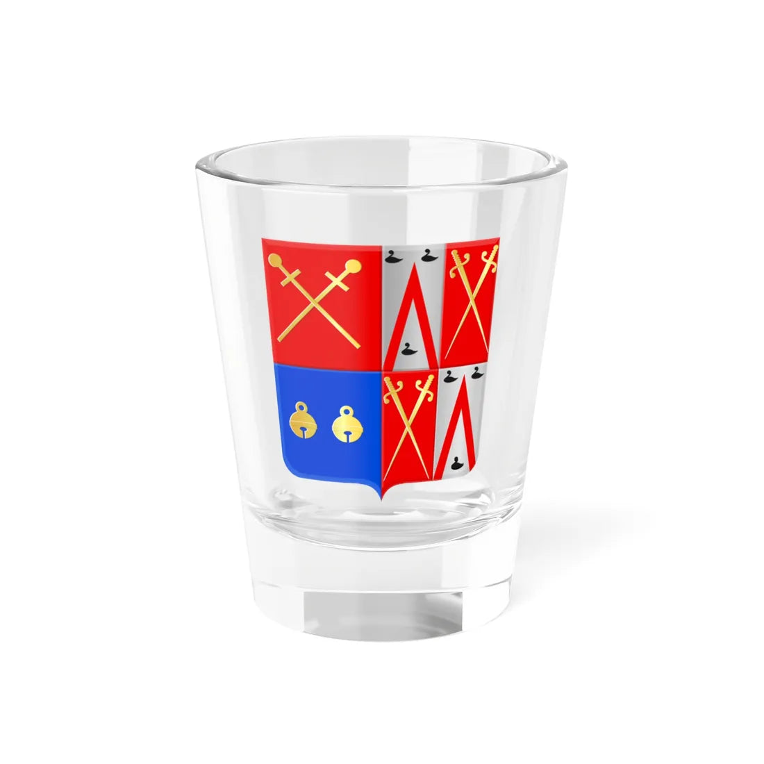Boechout wapen (Belgium) (Coat of Arms) Shot Glass 1.5oz 1.5oz - Go Mug Yourself