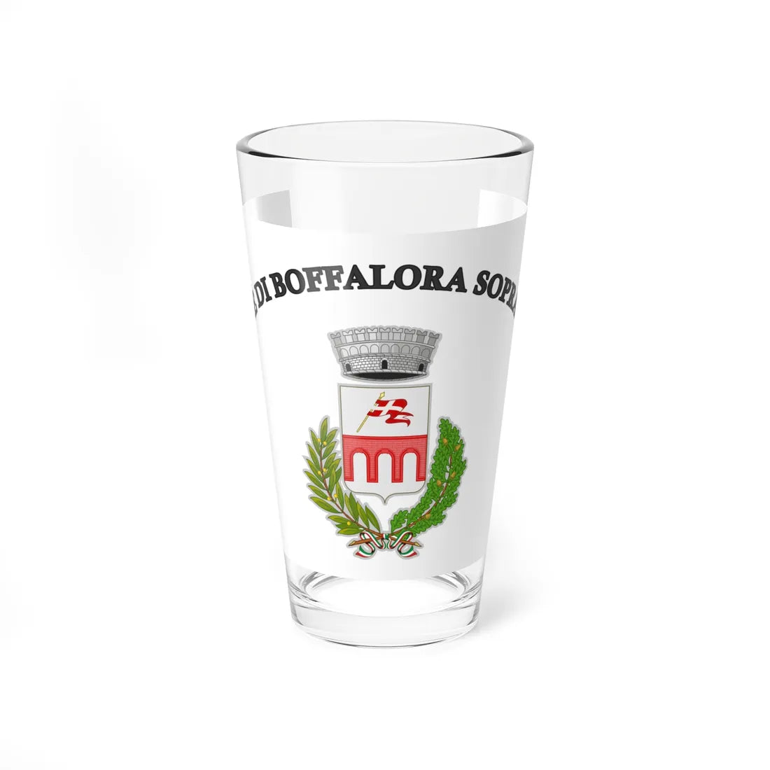 Boffalora sopra Ticino-Bandiera (Italy) Pint Glass 16oz 16oz - Go Mug Yourself