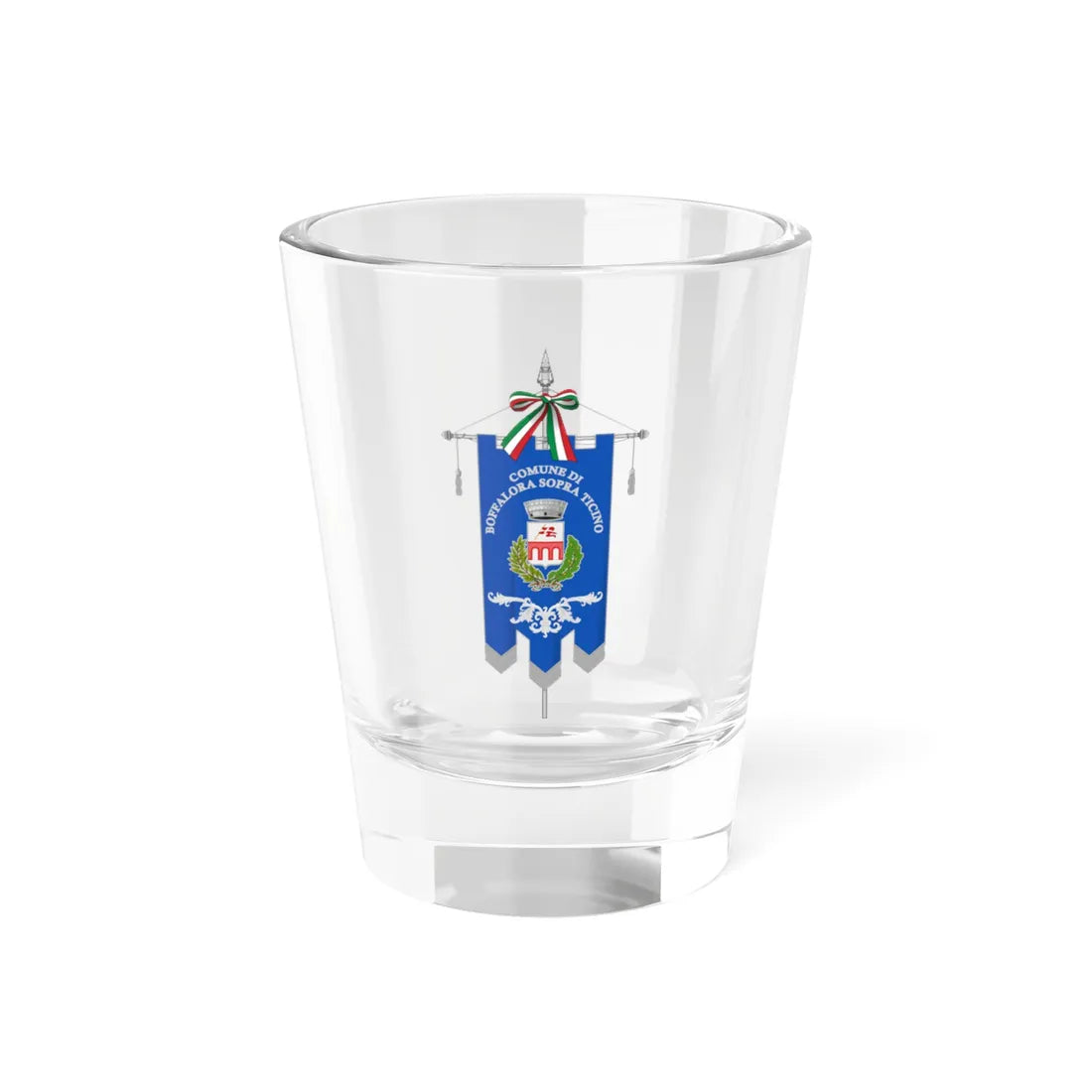 Boffalora sopra Ticino-Gonfalone (Italy) Shot Glass 1.5oz 1.5oz - Go Mug Yourself