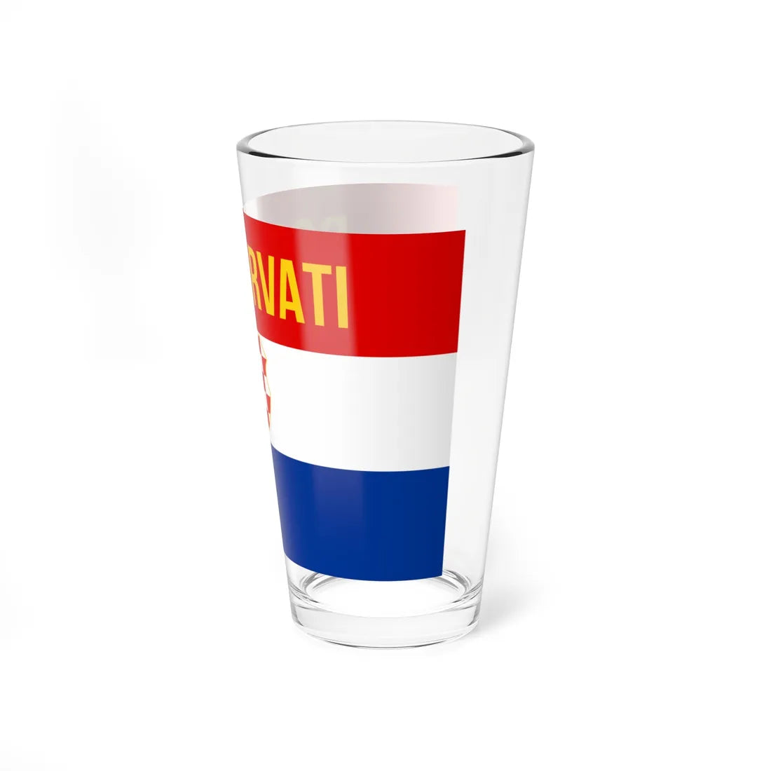 Bog i Hrvati flag (Croatia) Pint Glass 16oz - Go Mug Yourself