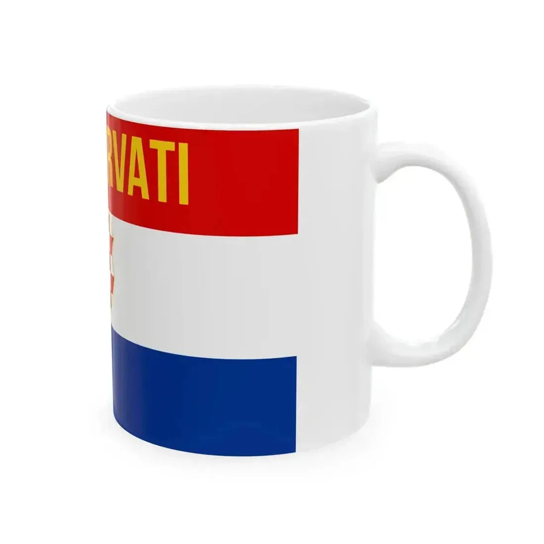 Bog i Hrvati flag (Croatia) White Coffee Mug - Go Mug Yourself