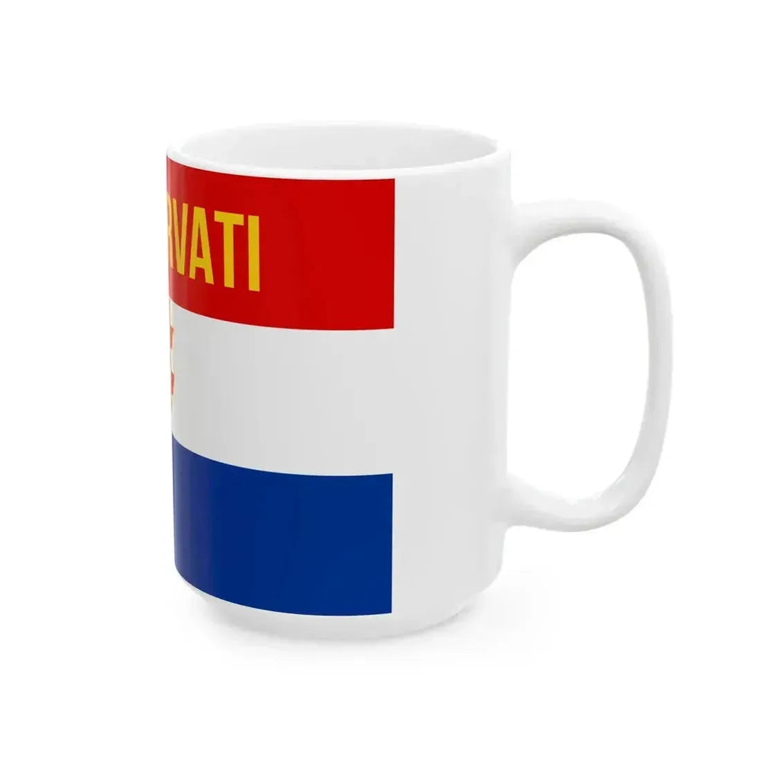 Bog i Hrvati flag (Croatia) White Coffee Mug - Go Mug Yourself