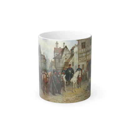 Bogdan Pavlovich Willewalde (1819-1903) Blucher and the Cossacks in Bautzen - Color Changing Mug 11oz-11oz-Go Mug Yourself