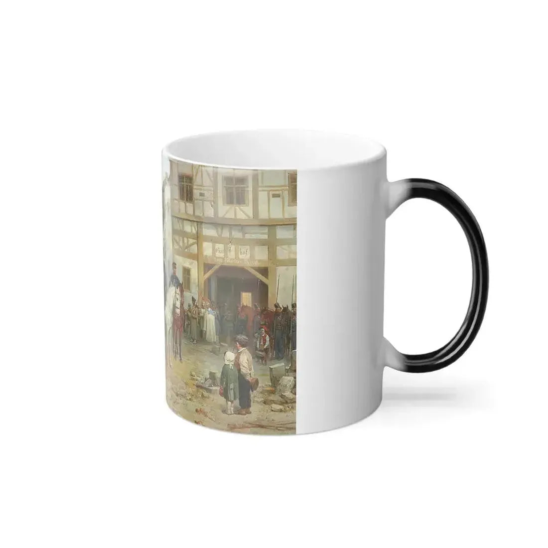 Bogdan Pavlovich Willewalde (1819-1903) Blucher and the Cossacks in Bautzen - Color Changing Mug 11oz - Go Mug Yourself