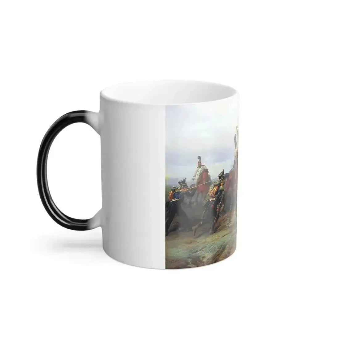 Bogdan Pavlovich Willewalde (1819-1903) Feat of Cavalry Regiment at the battle of Austerlitz in 1805 (Cz-0 - Color Changing Mug 11oz - Go Mug Yourself