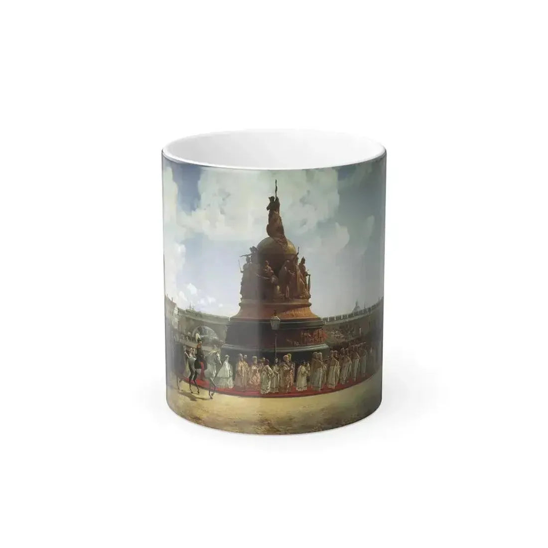 Bogdan Pavlovich Willewalde (1819-1903) Opening of Millinium of Russia in 1862 - oil on canvas 1864 - Color Changing Mug 11oz 11oz - Go Mug Yourself