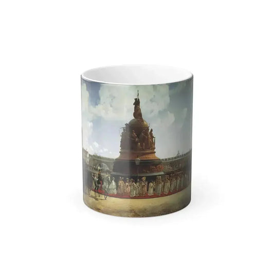 Bogdan Pavlovich Willewalde (1819-1903) Opening of Millinium of Russia in 1862 - oil on canvas 1864 - Color Changing Mug 11oz 11oz - Go Mug Yourself