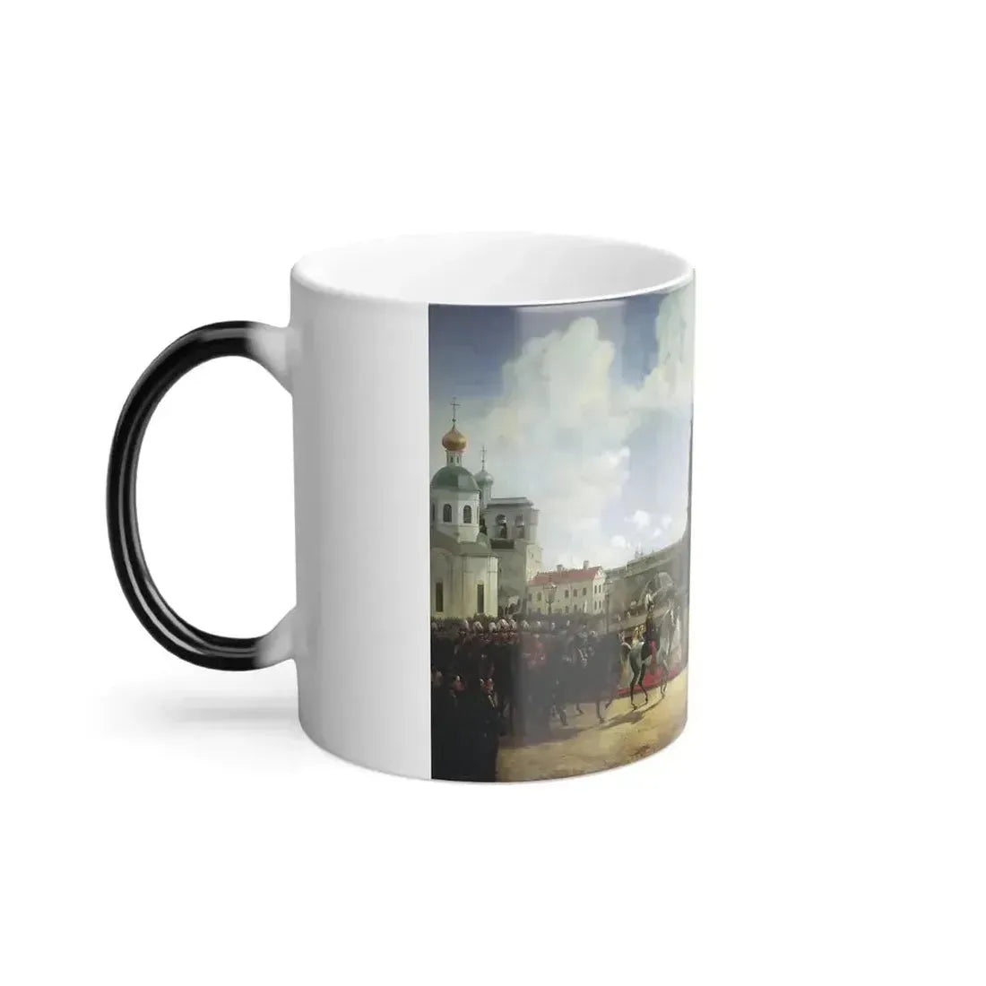Bogdan Pavlovich Willewalde (1819-1903) Opening of Millinium of Russia in 1862 - oil on canvas 1864 - Color Changing Mug 11oz - Go Mug Yourself