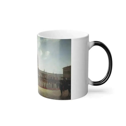 Bogdan Pavlovich Willewalde (1819-1903) Opening of Millinium of Russia in 1862 - oil on canvas 1864 - Color Changing Mug 11oz - Go Mug Yourself