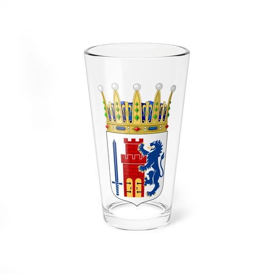 Bohusläns vapen crowned (Sweden) (Coat of Arms) Pint Glass 16oz 16oz - Go Mug Yourself