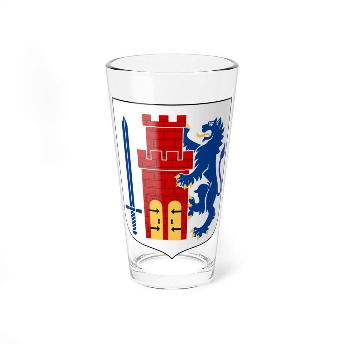 Bohusläns vapen (Sweden) (Coat of Arms) Pint Glass 16oz 16oz - Go Mug Yourself