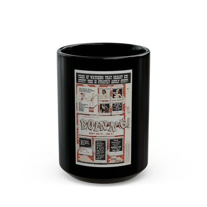 BOIN-N-G! 1963 Movie Poster - Black Coffee Mug-15oz-Go Mug Yourself