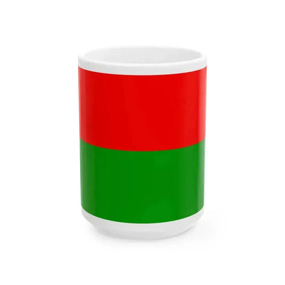 Bolivar Flag (Ecuador) White Coffee Mug 15oz - Go Mug Yourself