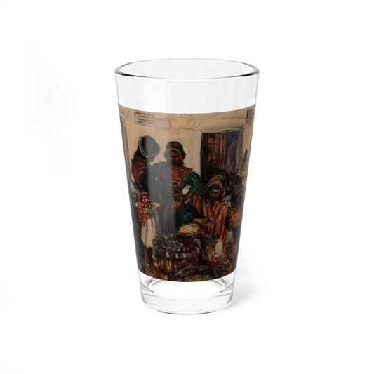 Bolivian Market, 1947 (Magazine Illustration) Pint Glass 16oz-16oz-Go Mug Yourself