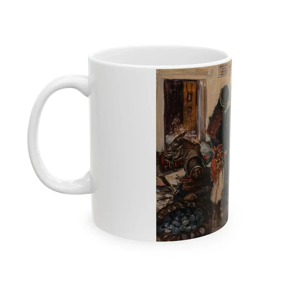 Bolivian Market, 1947 - White Coffee Mug - Go Mug Yourself