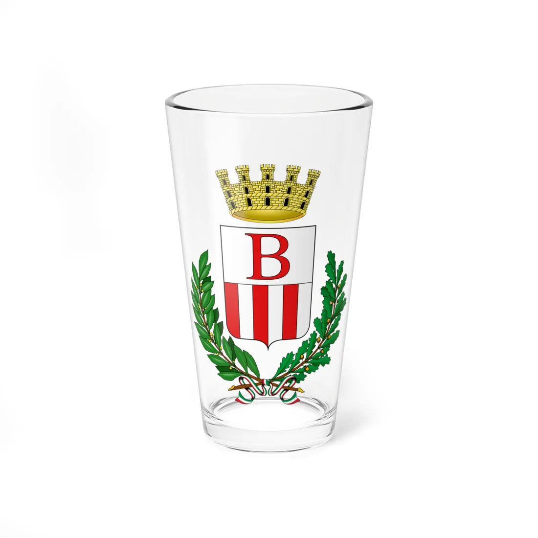 Bollate-Stemma (Italy) (Coat of Arms) Pint Glass 16oz 16oz - Go Mug Yourself