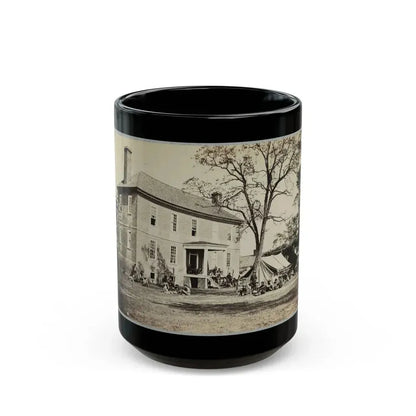 Bolling House Originally Named  Mitchell's  (Later  Bull Hill ), Possibly Located In Hopewell, Va.(2) (U.S. Civil War) Black Coffee Mug 15oz - Go Mug Yourself