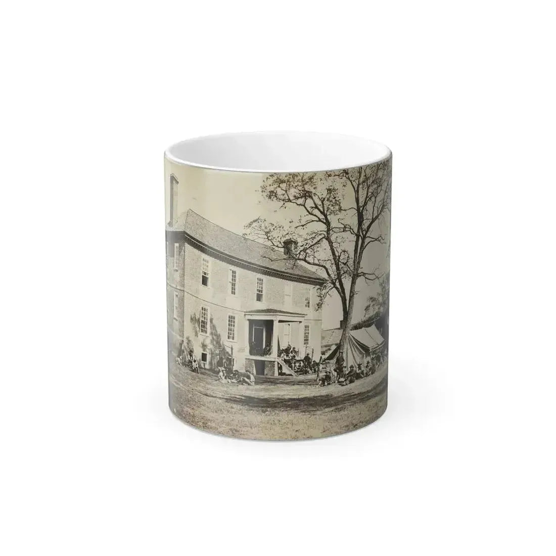 Bolling House Originally Named  Mitchell's  (Later  Bull Hill ), Possibly Located in Hopewell, Va.(2) (U.S. Civil War) Color Changing Coffee Mug 11oz Default Title 11oz - Go Mug Yourself