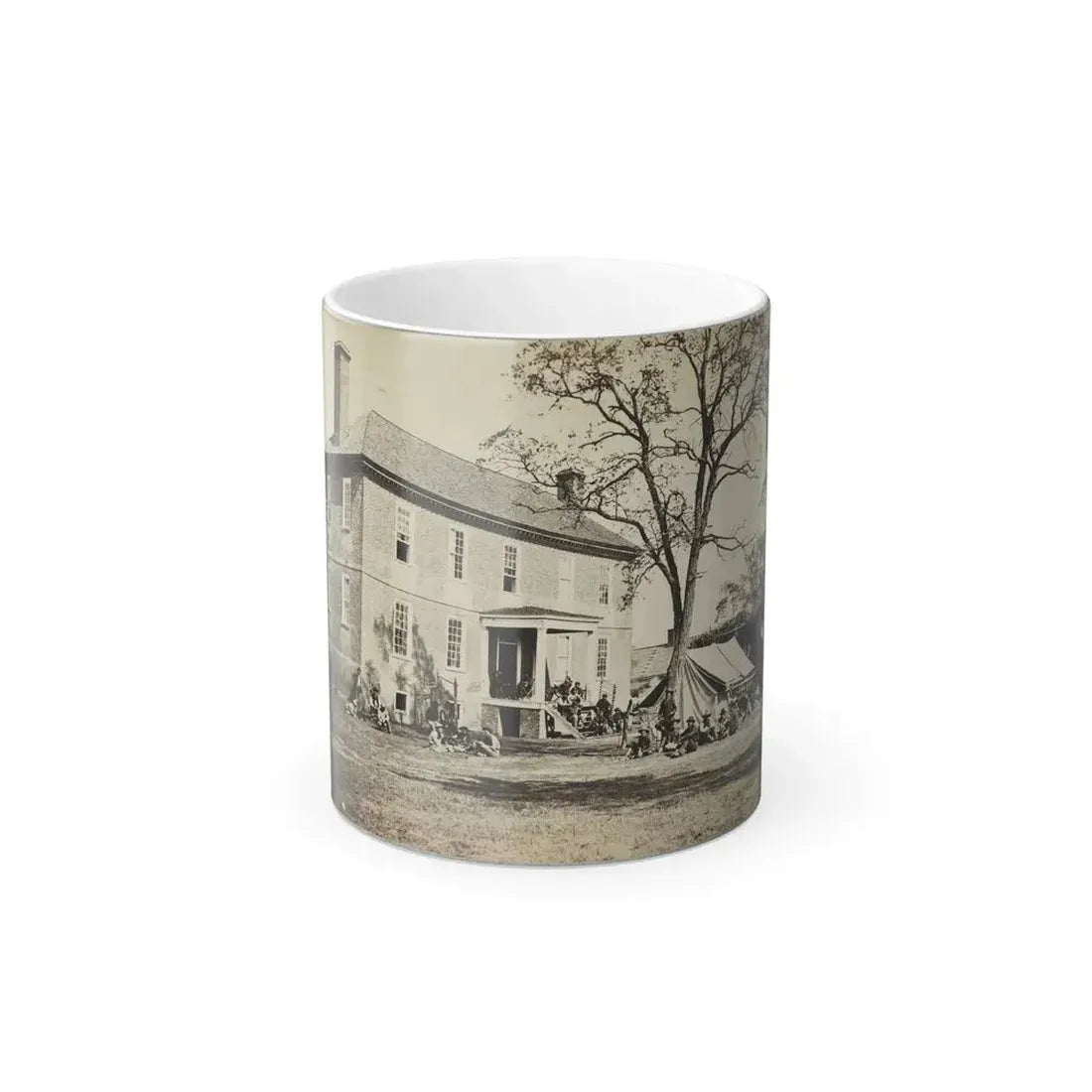Bolling House Originally Named  Mitchell's  (Later  Bull Hill ), Possibly Located in Hopewell, Va.(2) (U.S. Civil War) Color Changing Coffee Mug 11oz Default Title 11oz - Go Mug Yourself