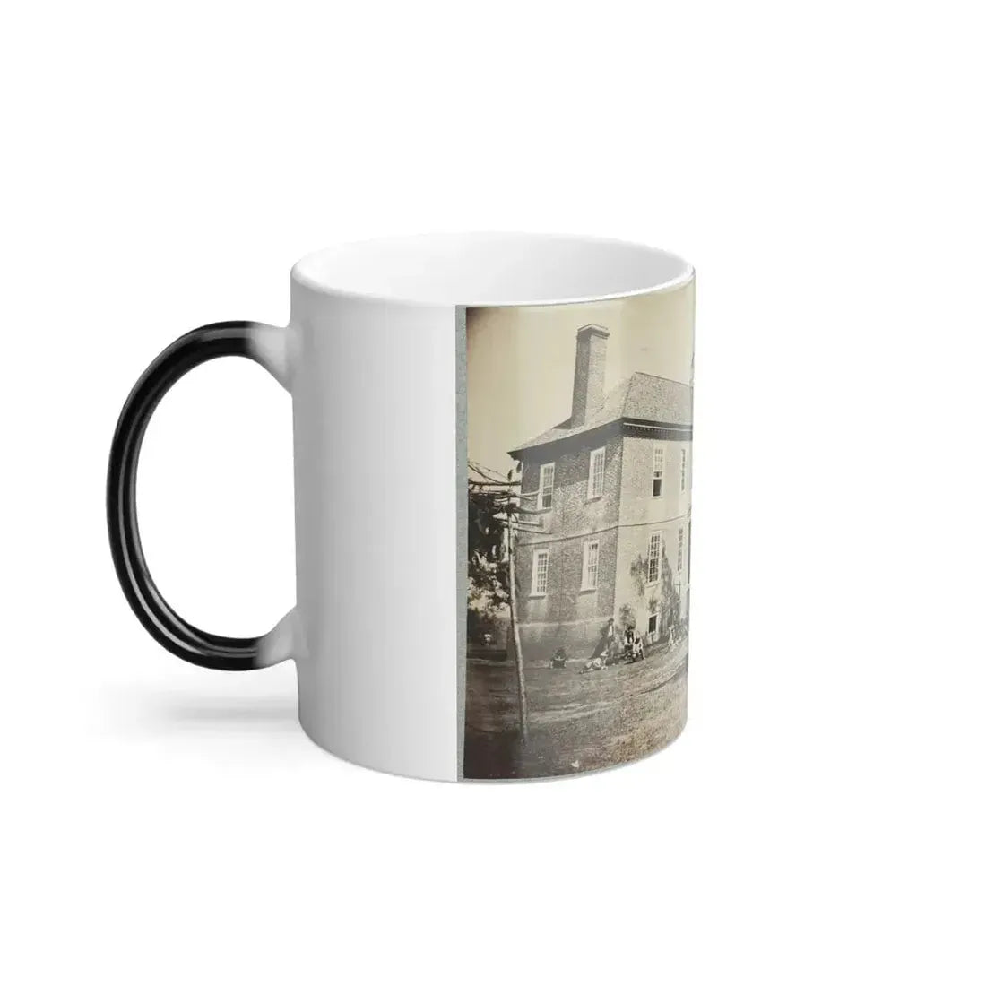 Bolling House Originally Named  Mitchell's  (Later  Bull Hill ), Possibly Located in Hopewell, Va.(2) (U.S. Civil War) Color Changing Coffee Mug 11oz - Go Mug Yourself