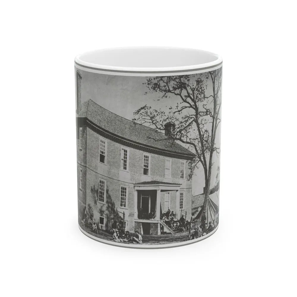 Bolling House Originally Named Mitchell's (Later Bull Hill ), Possibly Located In Hopewell, Va. 001(2) (U.S. Civil War) White Coffee Mug-11oz-Go Mug Yourself