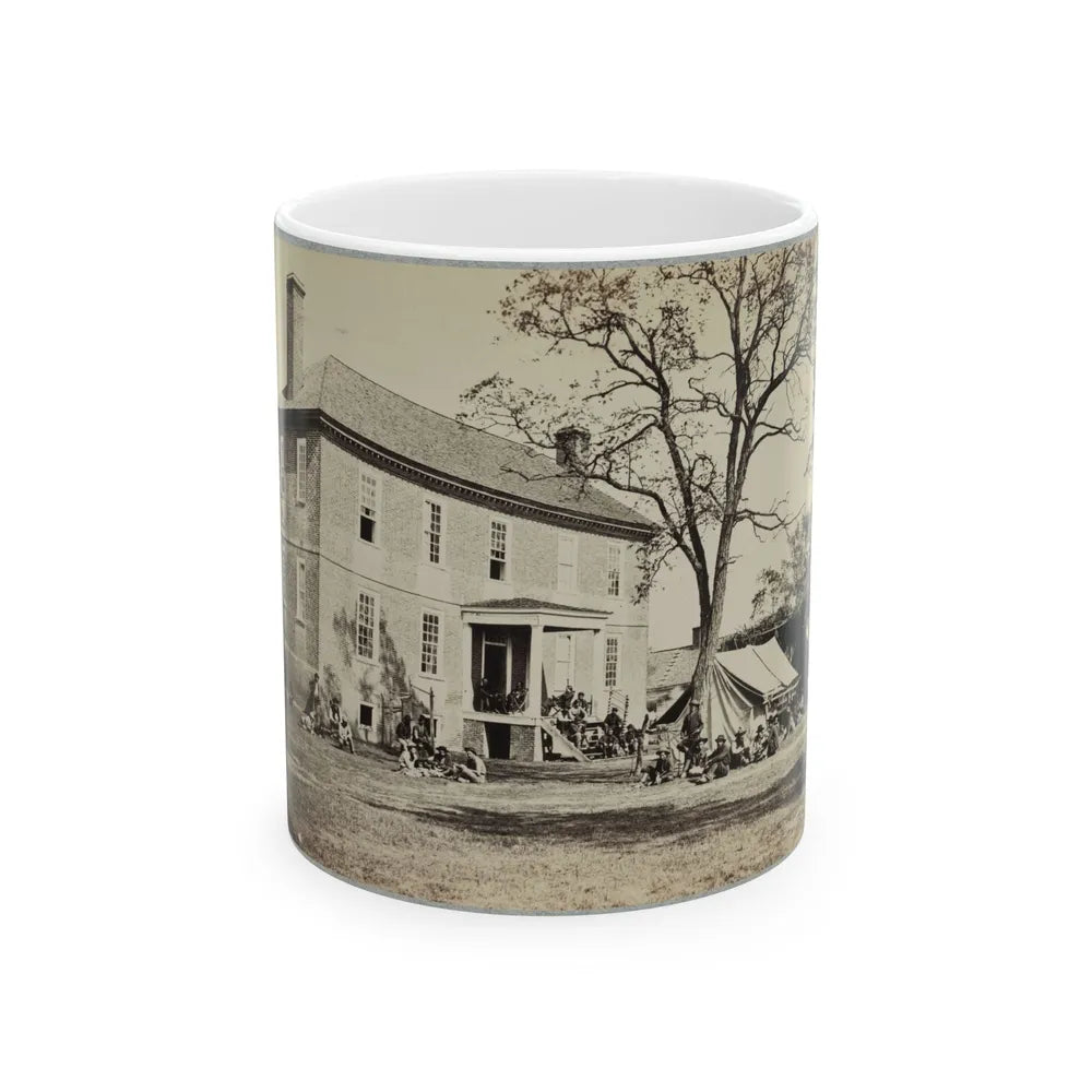 Bolling House Originally Named Mitchell's (Later Bull Hill ), Possibly Located In Hopewell, Va.(2) (U.S. Civil War) White Coffee Mug-11oz-Go Mug Yourself