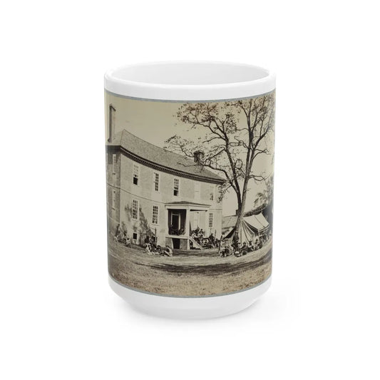 Bolling House Originally Named Mitchell's (Later Bull Hill ), Possibly Located In Hopewell, Va.(2) (U.S. Civil War) White Coffee Mug-15oz-Go Mug Yourself