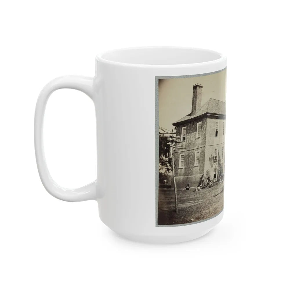 Bolling House Originally Named Mitchell's (Later Bull Hill ), Possibly Located In Hopewell, Va.(2) (U.S. Civil War) White Coffee Mug-Go Mug Yourself