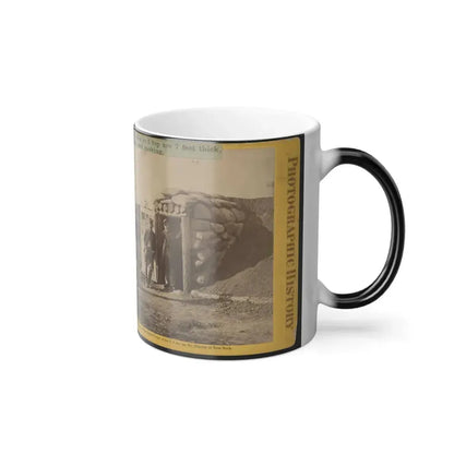 Bomb Proof Quarters at Ft. Burnham. The Sides and Top Are 7 Feet Thick, Contains Two Rooms, Sleeping and Cooking (U.S. Civil War) Color Changing Coffee Mug 11oz - Go Mug Yourself