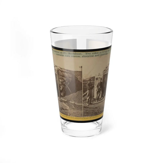 Bomb Proof Quarters At Ft. Burnham. The Sides And Top Are 7 Feet Thick, Contains Two Rooms, Sleeping And Cooking (U.S. Civil War) Pint Glass 16oz-16oz-Go Mug Yourself