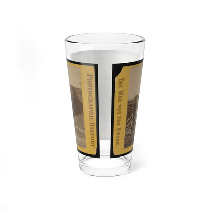 Bomb Proof Quarters At Ft. Burnham. The Sides And Top Are 7 Feet Thick, Contains Two Rooms, Sleeping And Cooking (U.S. Civil War) Pint Glass 16oz-Go Mug Yourself