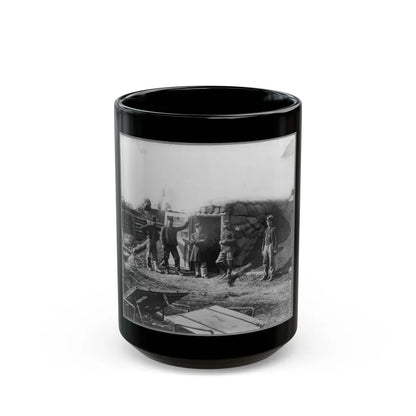 Bomb Proof Quarters In Fort Burnham (U.S. Civil War) Black Coffee Mug-15oz-Go Mug Yourself